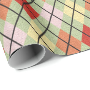 Create Your Own Festive Argyle Pattern Wrapping Paper
