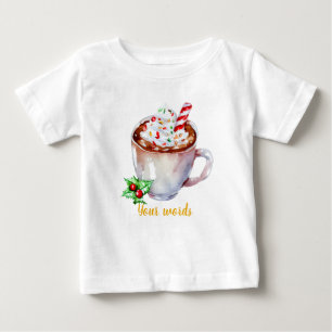 Create Your Own Festive Holiday Hot Chocolate Baby T-Shirt