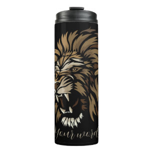 Create Your Own Fierce Lion Thermal Tumbler