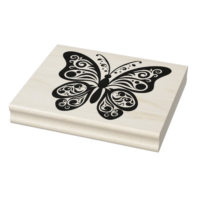 Create Your Own Filigree Fantasy Butterfly Rubber Stamp (Stamp)
