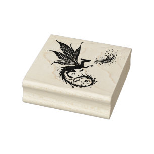 Create Your Own Fire Breathing Fairy Dragon Rubber Stamp