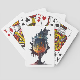 Create Your Own Fire Chalice Playing Cards