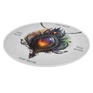 Create Your Own Fire Opal Bejeweled Cutting Board