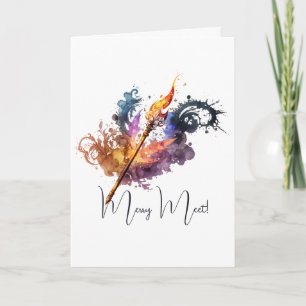 Create Your Own Fire Wand Card