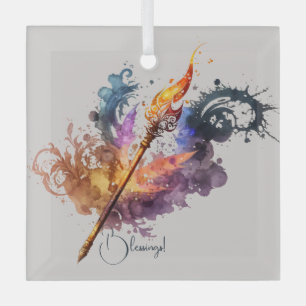 Create Your Own Fire Wand Glass Tree Decoration