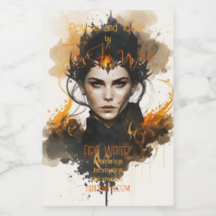 Create Your Own Fire Witch Food Label