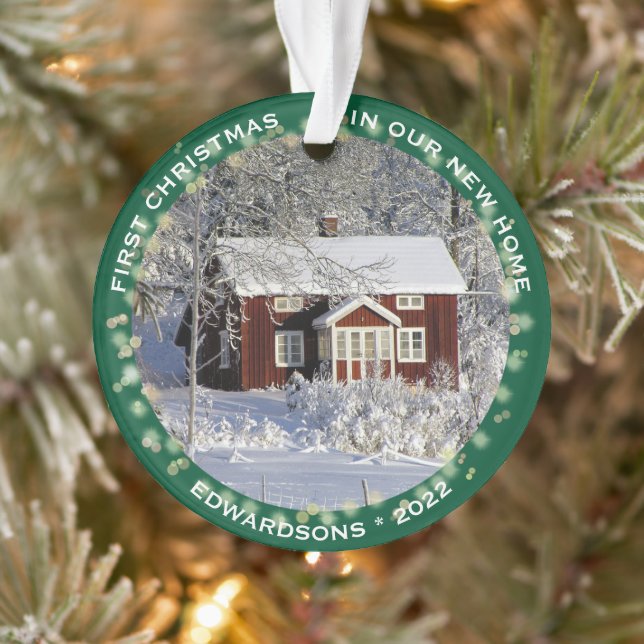Create your own First christmas in our new home Or Ornament (Tree)