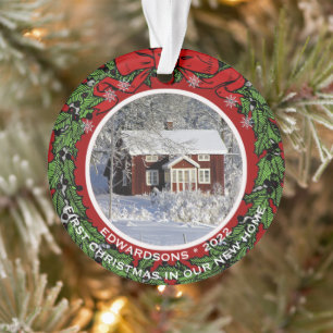 Create your own First christmas in our new home Ornament