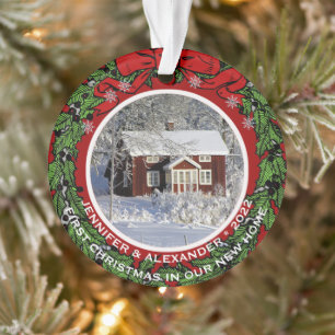 Create your own First christmas in our new home Ornament