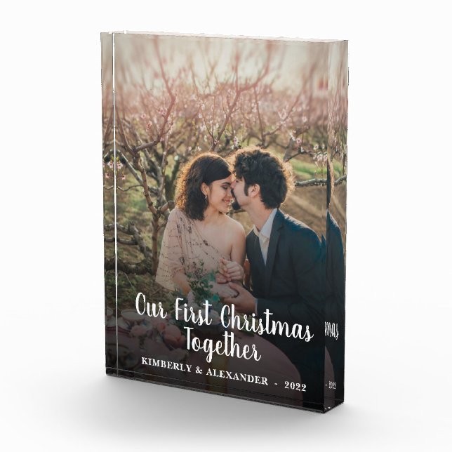 Create your own first christmas together photo block (Right)