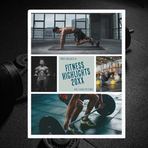 Create your own fitness photo Postcard