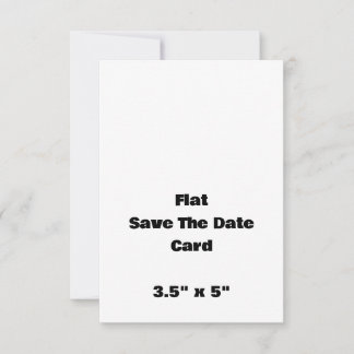 Create Your Own Flat Save The Date Card