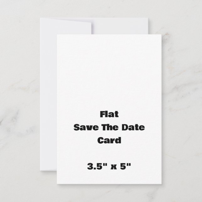 Create Your Own Flat Save The Date Card (Front)