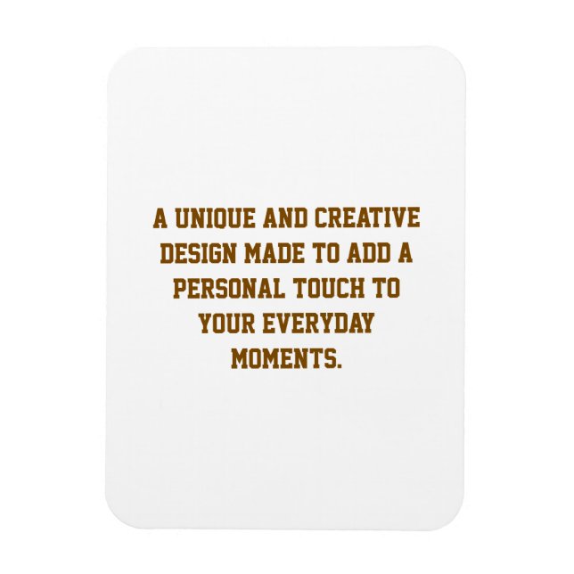 Create Your Own Flexible Magnet (Vertical)
