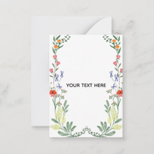 Create Your Own Floral Border Card