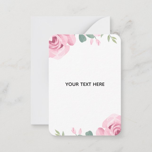 Create Your Own Floral Border Card (Front)