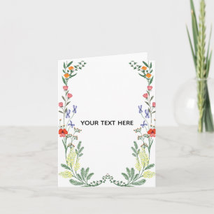 Create Your Own Floral Border Card