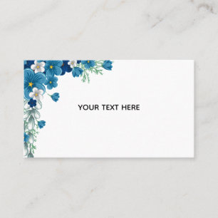 Create Your Own Floral  Business Card