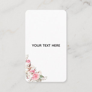 Create Your Own Floral Business Card