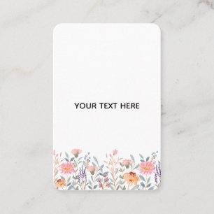 Create Your Own Floral Business Card
