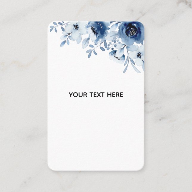 Create Your Own Floral Business Card (Front)