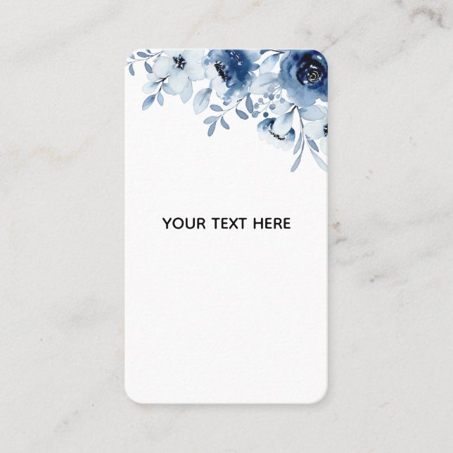 Create Your Own Floral Business Card (Front)