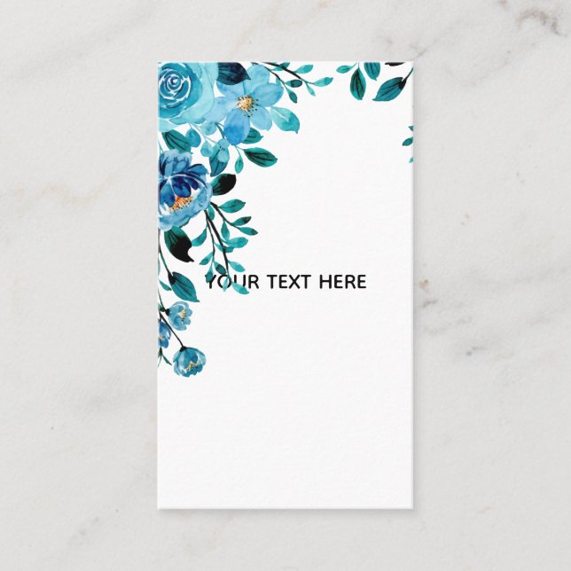 Create Your Own Floral Business Card (Front)