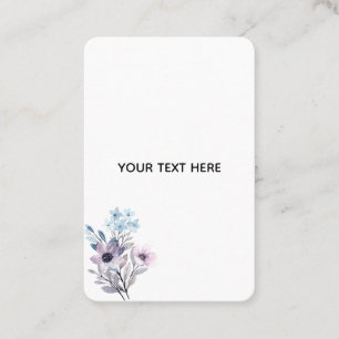 Create Your Own Floral Business Card