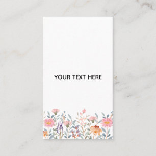 Create Your Own Floral Business Card