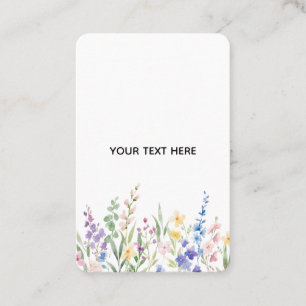 Create Your Own Floral Business Card