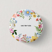 Create Your Own floral Button