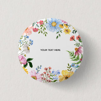 Create Your Own floral Button