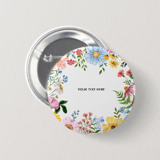 Create Your Own floral Button