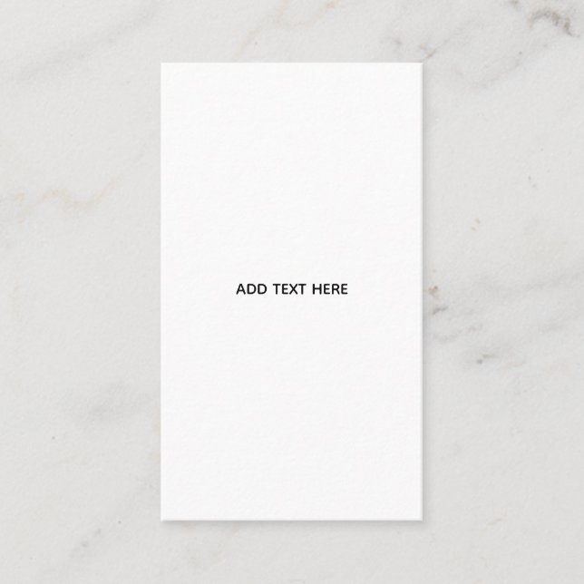 Create Your Own Floral  Calling Card (Front)