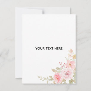 Create Your Own Floral Card