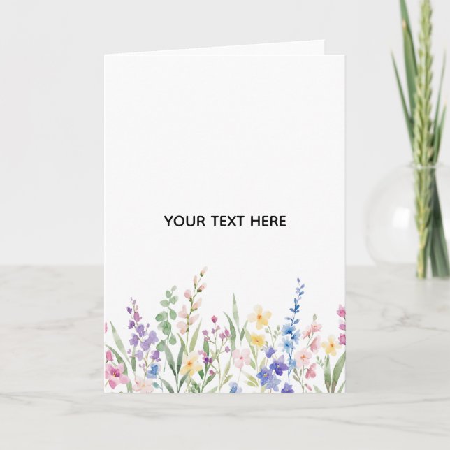 Create Your Own Floral  Card (Front)