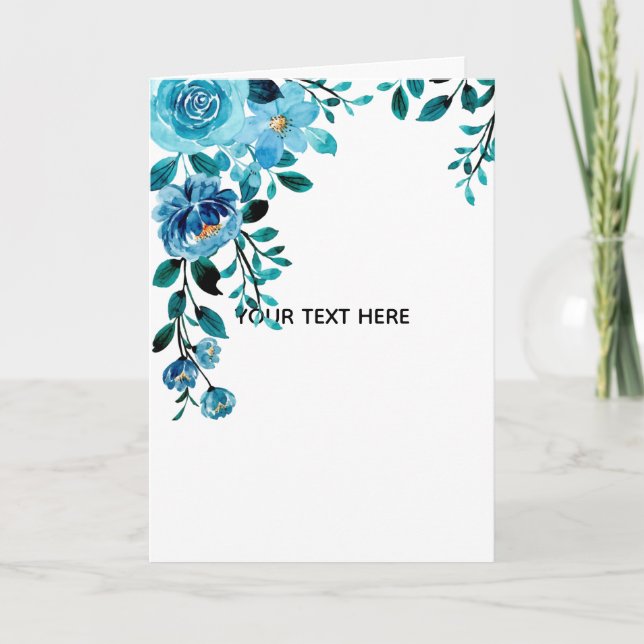 Create Your Own Floral Card (Front)