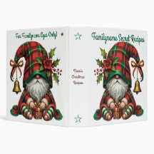 Create Your Own Floral Christmas Plaid Gnome Bell