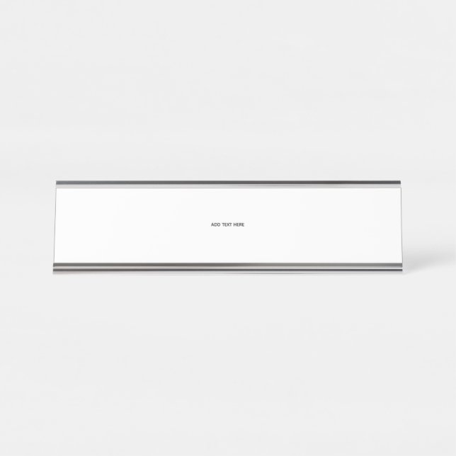 Create Your Own Floral  Desk Name Plate (Front)