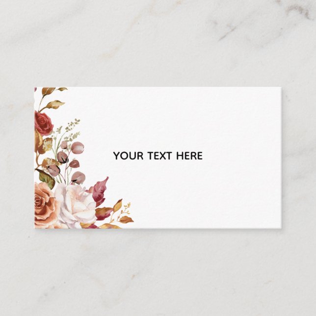 Create Your Own Floral Enclosure Card (Front)