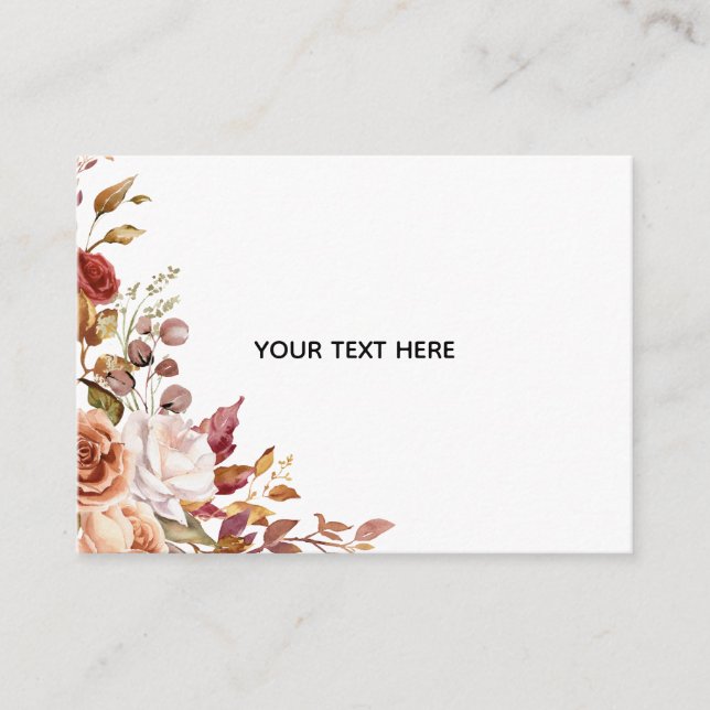 Create Your Own Floral Enclosure Card (Front)