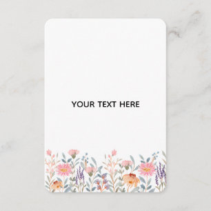 Create Your Own Floral Enclosure Card