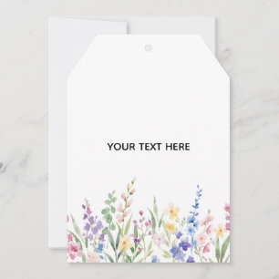 Create Your Own Floral Flat Thank You Card