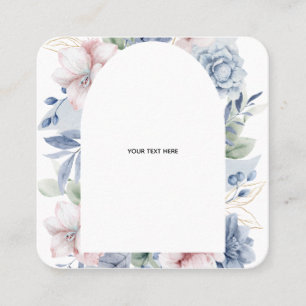 Create Your Own floral Folded Thank You Card