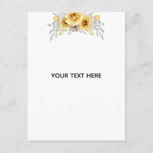 Create Your Own Floral Holiday Postcard