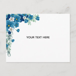 Create Your Own Floral Holiday Postcard