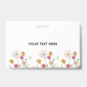 Create Your Own Floral ID Badge