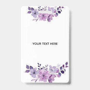 Create Your Own Floral ID Badge