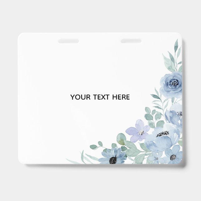 Create Your Own Floral  ID Badge (Front)