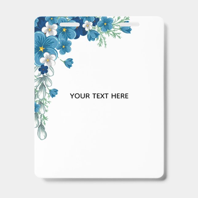 Create Your Own Floral ID Badge (Front)